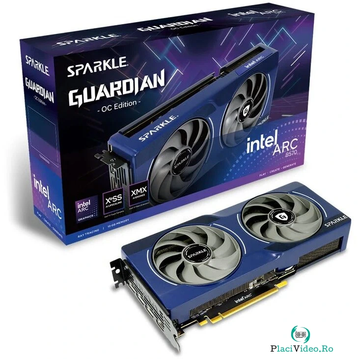 Placa Video Arc B570 Guardian OC 10240MB GDDR6