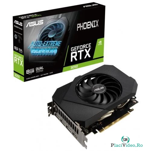 Asus Placa video Asus nVidia GeForce RTX 3050 Phoenix 8GB, GDDR6, 128 bit