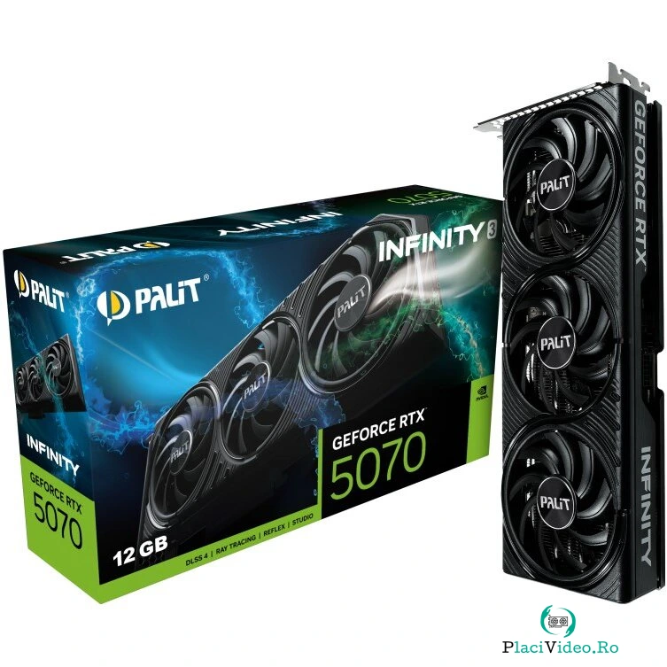 Placa Video GeForce RTX 5070 Infinity 3 NVIDIA 12GB GDDR7